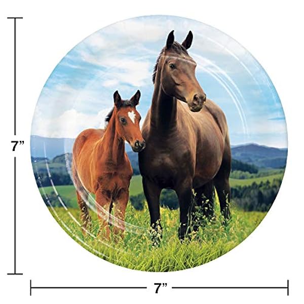 Wild Horse Dessertborden, 24 ct